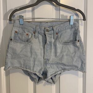 Levi's Sky Blue Denim Shorts